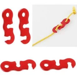 OYLDA 10 Pièces De Réglage De Tente En Alliage D'aluminium Pour Le Camping En Plein Air (bleu) 4,3 X 1,2 Cm -Tente de réception Soldes 68137838 3