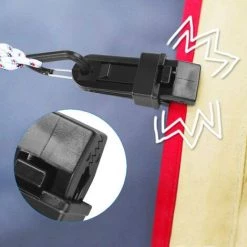 OYLDA Clips Pour Bâche De Type D Clips Pour Auvent Clips Pour Tente De Camping Extérieur - Noir - 6 Pièces -Tente de réception Soldes 68138770 5