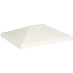 LangRay Maison & Jardin Toile Supérieure De Belvédère 310 G / M² 4 X 3 M Blanc Crème -Tente de réception Soldes 68151385 2