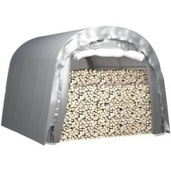 TRUE DEAL Tente De Rangement 300x300 Cm Acier Gris 8 TRUE DEAL Tente De Rangement 300x300 Cm Acier Gris -Tente de réception Soldes 68253584 2