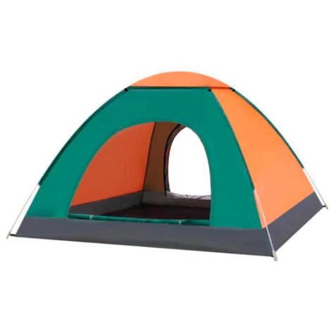 RISCKO Tienda De Campaña Con Dos Salidas Pata 4 Personas Tc-04 Verde Oscuro / Naranja - Verde Oscuro / Naranja 3 RISCKO Tienda De Campaña Con Dos Salidas Pata 4 Personas Tc-04 Verde Oscuro / Naranja - Verde Oscuro / Naranja