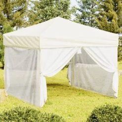 Tente De Réception Pliable Avec Parois Crème 3x3 M VidaXL - Crème 8 Tente De Réception Pliable Avec Parois Crème 3x3 M VidaXL - Crème -Tente de réception Soldes 68297679 2