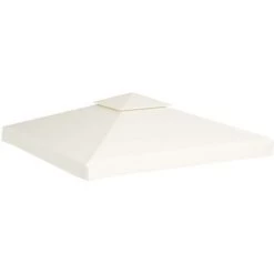 Toile De Toit De Belvédère Recouvrement Auvent 310 G/m² Blanc Crème 3x3 M VidaXL 8 Toile De Toit De Belvédère Recouvrement Auvent 310 G/m² Blanc Crème 3x3 M VidaXL -Tente de réception Soldes 734520 2