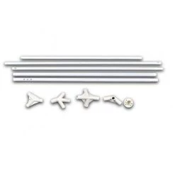 VidaXL Tente De Réception 3 X 4 M Blanc - Blanc 11 VidaXL Tente De Réception 3 X 4 M Blanc - Blanc -Tente de réception Soldes 735111 5