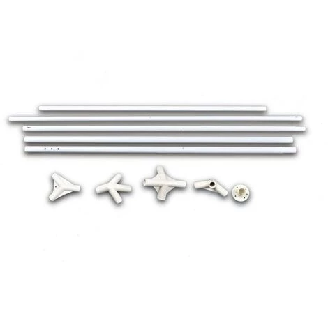 VidaXL Tente De Réception 3 X 4 M Blanc - Blanc 7 VidaXL Tente De Réception 3 X 4 M Blanc - Blanc - Image 5