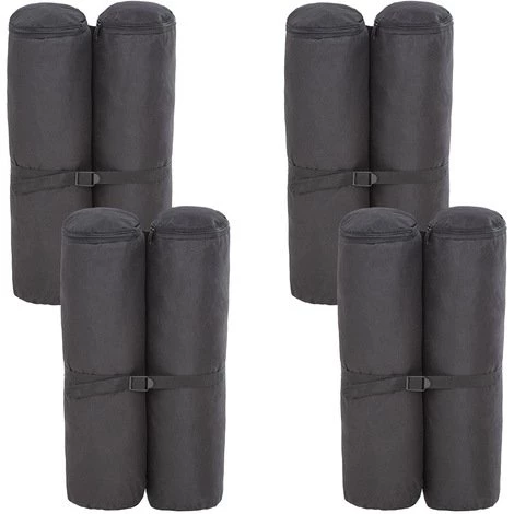 TECTAKE 4 Sacs De Lestage Pour Barnum Tonnelle De Jardin Ou Tente De Répcetion En Polyester Noir - Noir 3 TECTAKE 4 Sacs De Lestage Pour Barnum Tonnelle De Jardin Ou Tente De Répcetion En Polyester Noir - Noir