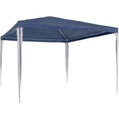 TECTAKE Tonnelle De Jardin Autoportante 3 M X 3 M Structure En Métal Bleu - Bleu