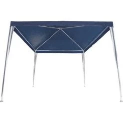 TECTAKE Tonnelle De Jardin Autoportante 3 M X 3 M Structure En Métal Bleu - Bleu -Tente de réception Soldes 7514097 3