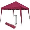 TECTAKE Tonnelle De Jardin Pliante Autoportante 3 M X 3 M Rouge + Sac De Transport - Rouge -Tente de réception Soldes 7514101 1