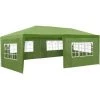 TECTAKE Tonnelle De Jardin Autoportante 6 M X 3 M Avec 5 Rideaux Structure En Métal Vert - Vert 2 TECTAKE Tonnelle De Jardin Autoportante 6 M X 3 M Avec 5 Rideaux Structure En Métal Vert - Vert -Tente de réception Soldes 7514402 1