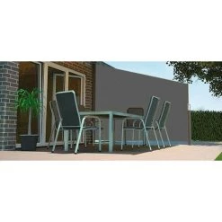 ICI STORE STORE DE TERRASSE LATERAL RETRACTABLE ARMATURE BLANCHE 3 X 1,6 TOILE DICKSON® TAUPE - TAUPE -Tente de réception Soldes 7539999 2