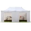 INTENT24.FR INTENT24 3x6 M Tente Pliante - Acier, PES Env. 350g/m², Côtés Sans Fenêtre, Blanc - Blanc -Tente de réception Soldes 7660816 1