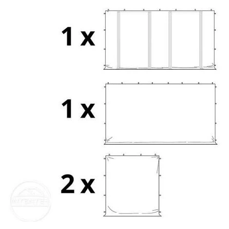 INTENT24.FR INTENT24 3x6 M Tente Pliante - Acier, PES Env. 350g/m², Côtés Sans Fenêtre, Blanc - Blanc 4 INTENT24.FR INTENT24 3x6 M Tente Pliante - Acier, PES Env. 350g/m², Côtés Sans Fenêtre, Blanc - Blanc – Image 2