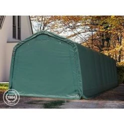 INTENT24.FR INTENT24 Tente-garage Carport 3,3 X 9,6m D'élevage Abri Agricole Tente De Stockage Bâche Env. 550g/m² Armature Solide Vert Fonce - Vert 8 INTENT24.FR INTENT24 Tente-garage Carport 3,3 X 9,6m D'élevage Abri Agricole Tente De Stockage Bâche Env. 550g/m² Armature Solide Vert Fonce - Vert -Tente de réception Soldes 7660822 2