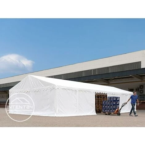 INTENT24.FR Abri / Tente De Stockage PREMIUM INTENT24 - 6 X 12 M En Vert Fonce - Avec Cadre De Sol Et Renforts De Toit, Bâches En PVC Haute Densité Env. 500g/m² 100% Imperméable, Armature En Acier Galvanisé (antirouille), Fixage Par Boulonnage - Vert 6 INTENT24.FR Abri / Tente De Stockage PREMIUM INTENT24 - 6 X 12 M En Vert Fonce - Avec Cadre De Sol Et Renforts De Toit, Bâches En PVC Haute Densité Env. 500g/m² 100% Imperméable, Armature En Acier Galvanisé (antirouille), Fixage Par Boulonnage - Vert – Image 4