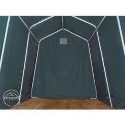 INTENT24.FR Abri/Tente Garage PREMIUM 2,4 X 3,6 M Pour Voiture Et Bateau - Toile PVC Env. 500g/m² Imperméable Vert Fonce - Vert -Tente de réception Soldes 7660866 4