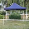 INTEROUGE Tente Pliante Tonnelle De Jardin 3x3m En Polyester 180g/m² + Sac De Transport Bleu