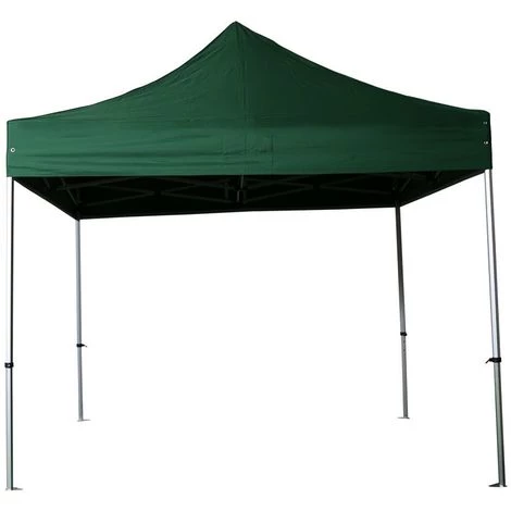INTEROUGE Barnum Pliant Tonnelle 3x3m Alu 40 Polyester 300g/m² Pelliculé PVC + Sac De Transport Vert Foncé 3 INTEROUGE Barnum Pliant Tonnelle 3x3m Alu 40 Polyester 300g/m² Pelliculé PVC + Sac De Transport Vert Foncé