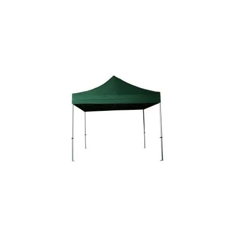 INTEROUGE Barnum Pliant Tonnelle 3x3m Alu 40 Polyester 300g/m² Pelliculé PVC + Sac De Transport Vert Foncé 4 INTEROUGE Barnum Pliant Tonnelle 3x3m Alu 40 Polyester 300g/m² Pelliculé PVC + Sac De Transport Vert Foncé - Image 2