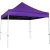 INTEROUGE Tente Pliante Pergola Tente De Jardin Tonnelle 3x3 M Acier 32mm - Bâche 300g/m² Violet - Violet -Tente de réception Soldes 7851389 1