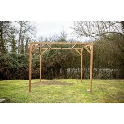 Habrita Pergola THONON En Bois Thermo Chauffé Sans Couverture 8,88 M² -Tente de réception Soldes 8338850 5