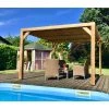 Habrita Pergola THERMAUVENT En Bois Avec Vantelles Mobiles Sur Toit -Tente de réception Soldes 8338856 1