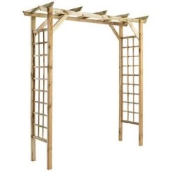 JARDIPOLYS Pergola VALERIANE - Droite - L. 210 X P. 72 X H. 214,5 Cm