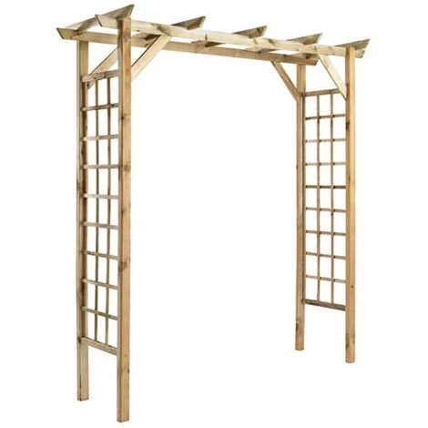 JARDIPOLYS Pergola VALERIANE - Droite - L. 210 X P. 72 X H. 214,5 Cm 3 JARDIPOLYS Pergola VALERIANE - Droite - L. 210 X P. 72 X H. 214,5 Cm